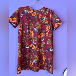 Zara Trafaluc Multicolor Floral MIDI dress 👗